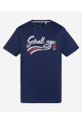 TShirt coton signature Tyron Schott NAVY TSTYRON