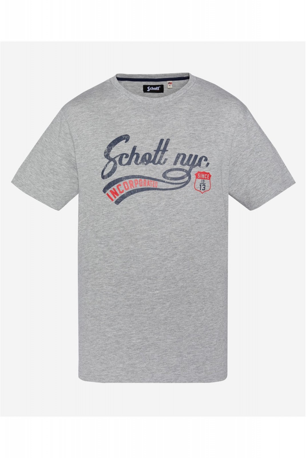 TShirt coton signature Tyron Schott H GREY TSTYRON