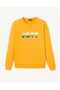 Sweat en coton bio Elvas logo Just over the top 732 OCRE ORANGE ELVAS