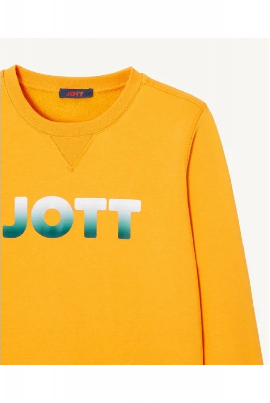 Sweat en coton bio Elvas logo Just over the top 732 OCRE ORANGE ELVAS