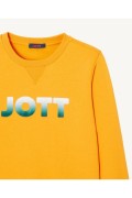 Sweat en coton bio Elvas logo Just over the top 732 OCRE ORANGE ELVAS