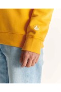 Sweat en coton bio Elvas logo Just over the top 732 OCRE ORANGE ELVAS