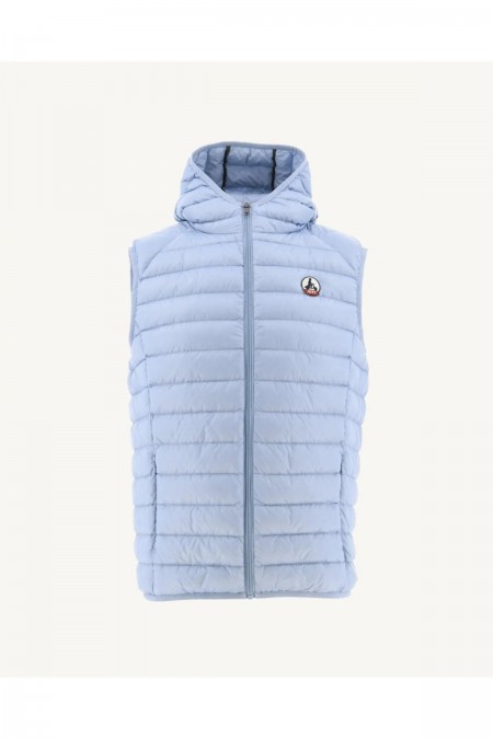 Doudoune capuche sans manches Pat Just over the top 180 SOFT BLUE PAT