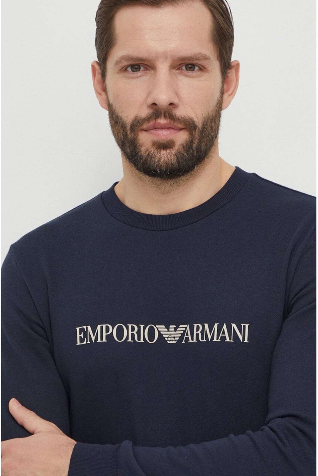 Sweat underwear logo Emporio armani 00135 MARINE 111785 4R571