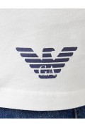 TShirt gros logo 100%coton Emporio armani 05810 BIANCO/NAVY 211818 4R476