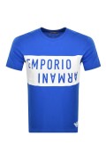 TShirt gros logo 100%coton Emporio armani 06833 ROYAL/BIANCO 211818 4R476