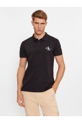 Polo coton stretch Calvin klein BEH Ck Black J30J323395