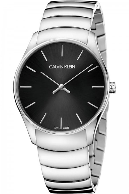 Montre Qwartz bracelet acier Calvin klein Argent / Noir K4D2114V