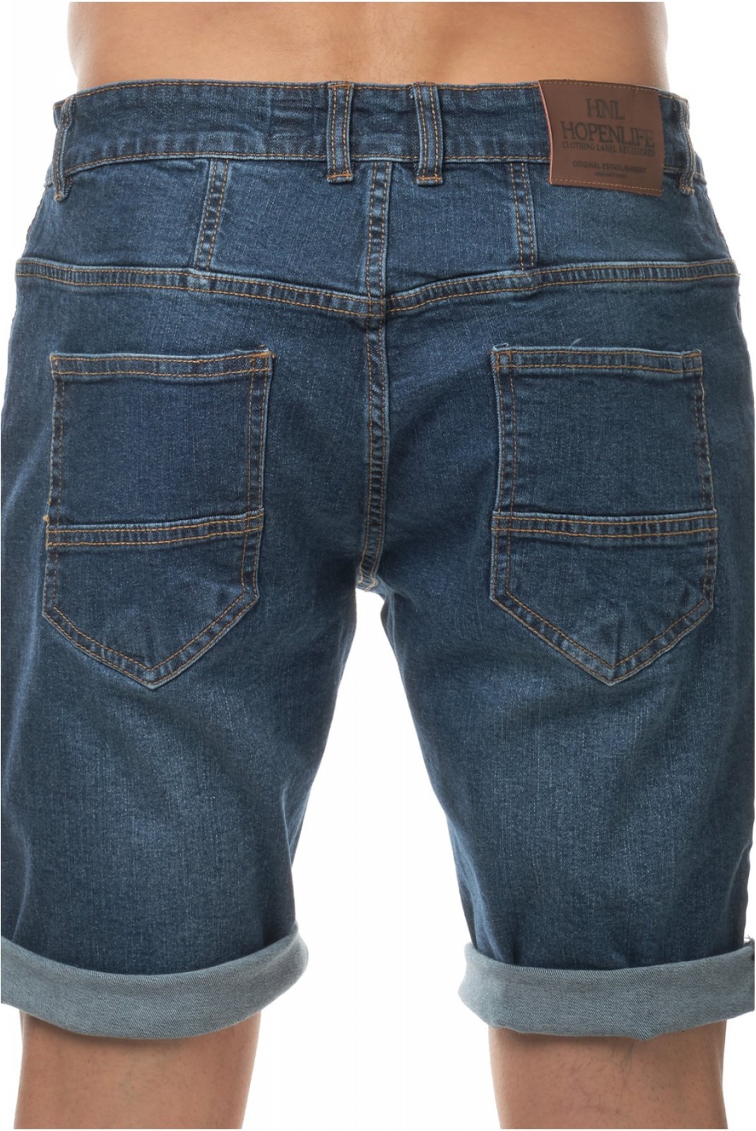 Bermuda jean slim stretch Hopenlife DARK BLUE DONALD