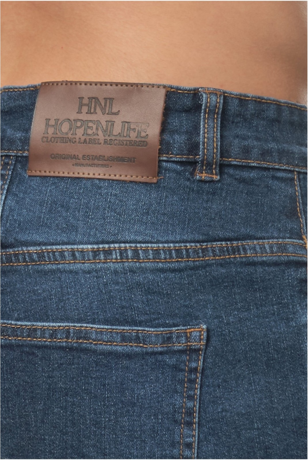 Bermuda jean slim stretch Hopenlife DARK BLUE DONALD