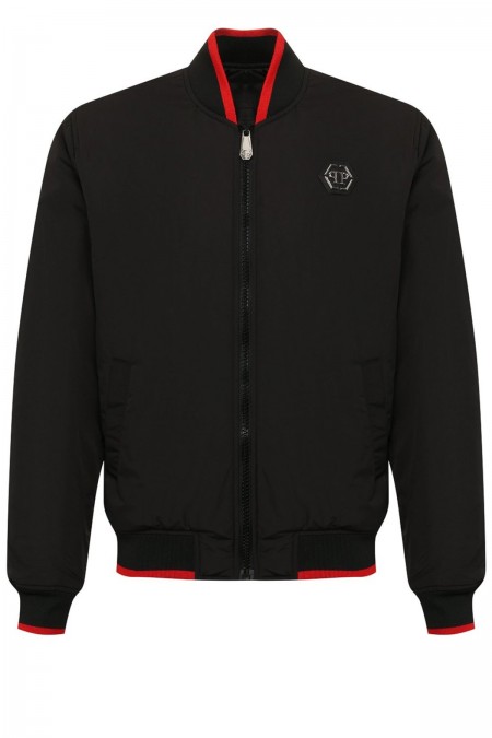 Bomber dos printé Rock Philipp plein 02 BLACK MRB1455