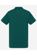 Polo coton logo brodé Schott GREEN S0022