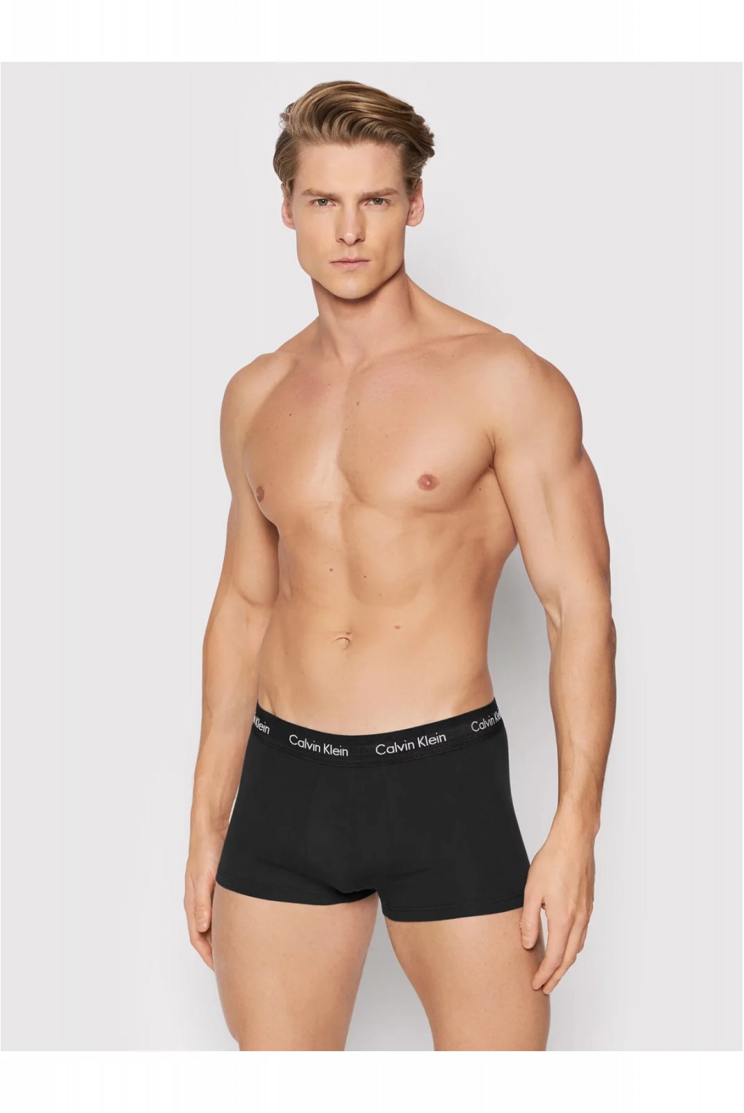 Pack 3 boxers coton stretch Calvin klein NOP B-RUMBA/CARIBOU/BLACK WBS 0000U2662G