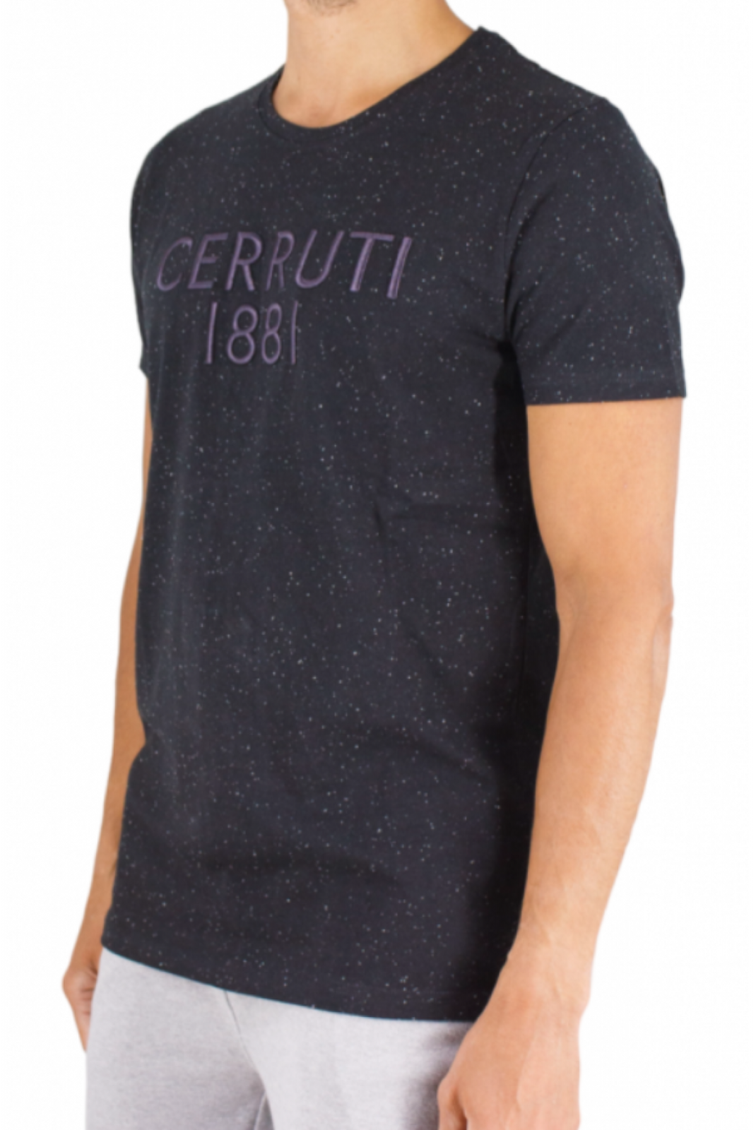 Tshirt logo brodé Coloratura Cerruti 1881 BLACK COLORATURA