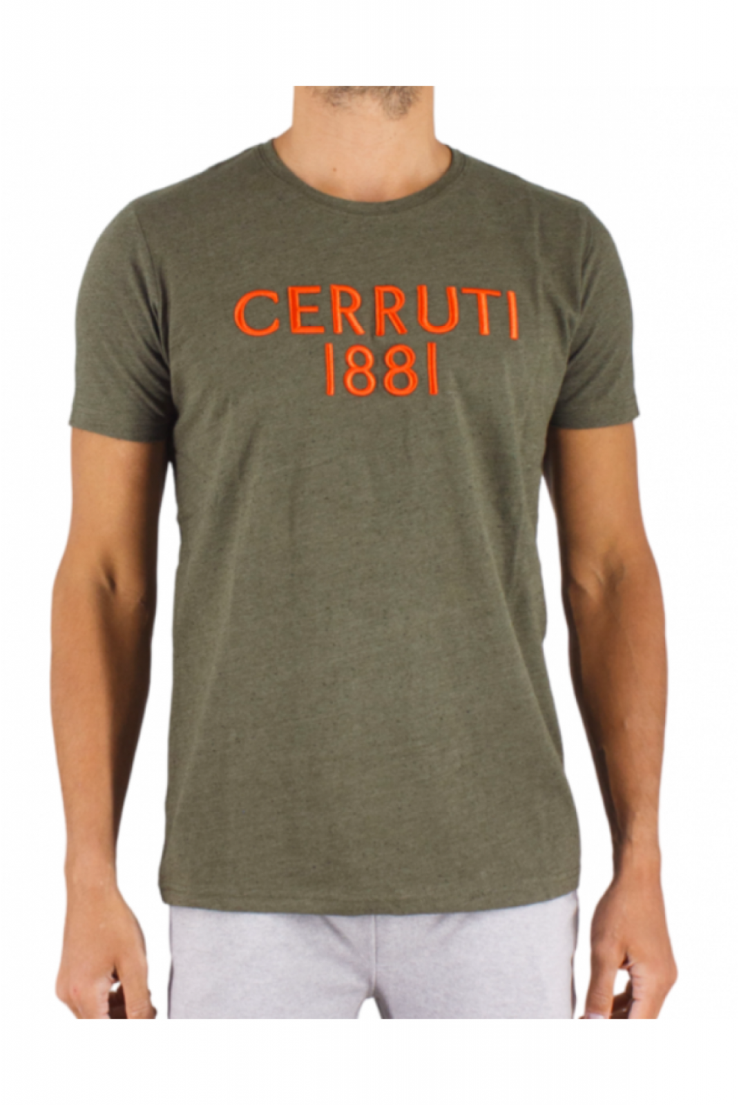 Tshirt logo brodé Coloratura Cerruti 1881 KAKI COLORATURA