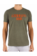 Tshirt logo brodé Coloratura Cerruti 1881 KAKI COLORATURA