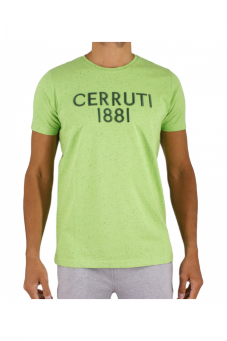 Tshirt logo brodé Coloratura Cerruti 1881 VERT COLORATURA