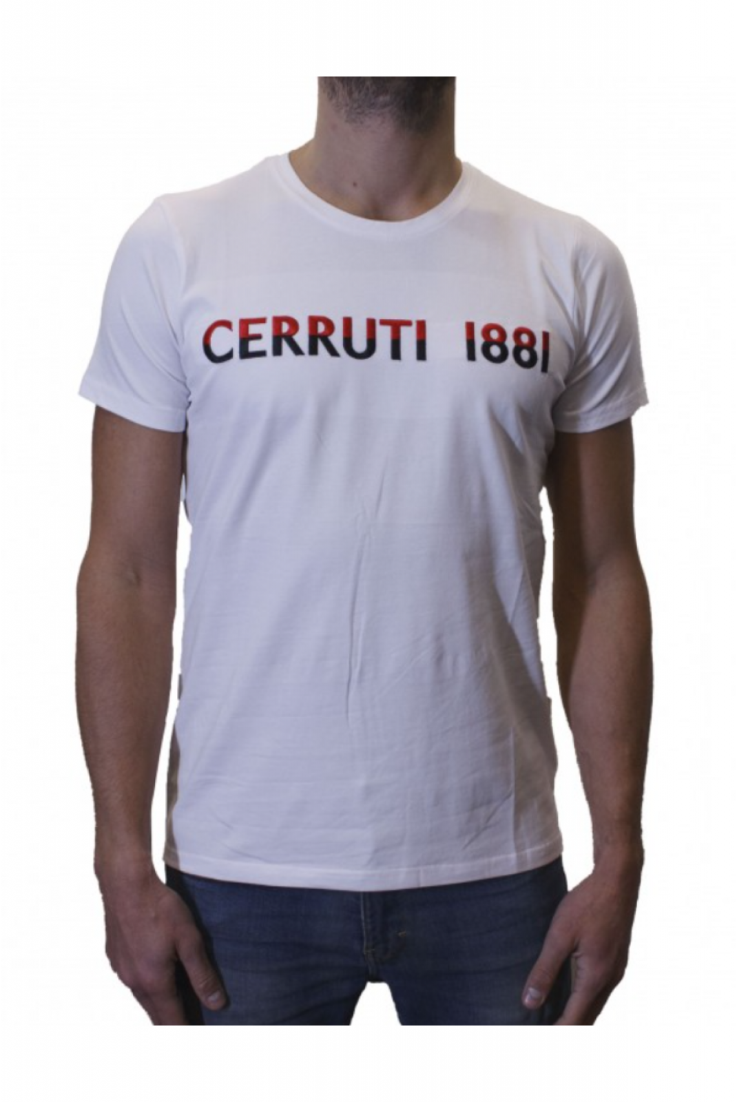 TShirt stretch gros logo Gimignano Cerruti 1881 WHITE GIMIGNANO