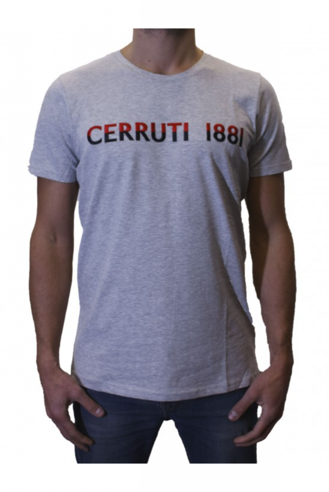 TShirt stretch gros logo Gimignano Cerruti 1881 GRIS GIMIGNANO