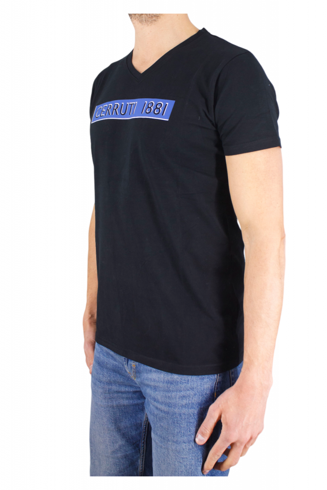 TShirt stretch gros logo Baltoni Cerruti 1881 BLACK BALTONI