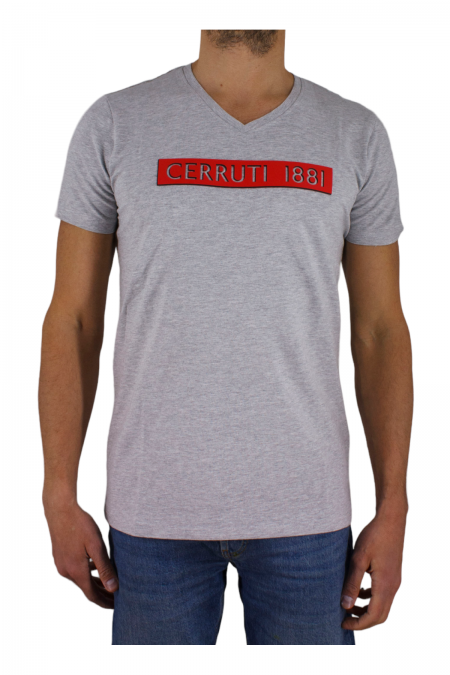 TShirt stretch gros logo Baltoni Cerruti 1881 GREY BALTONI