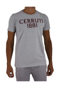 TShirt coton gros logo Cerruti 1881 GRIS ABRUZZO