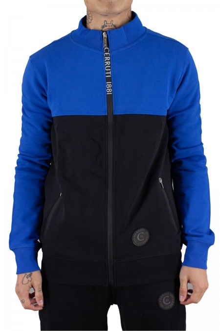 Sweat zippé Argeles Cerruti 1881 BLEU/NOIR ARGELES