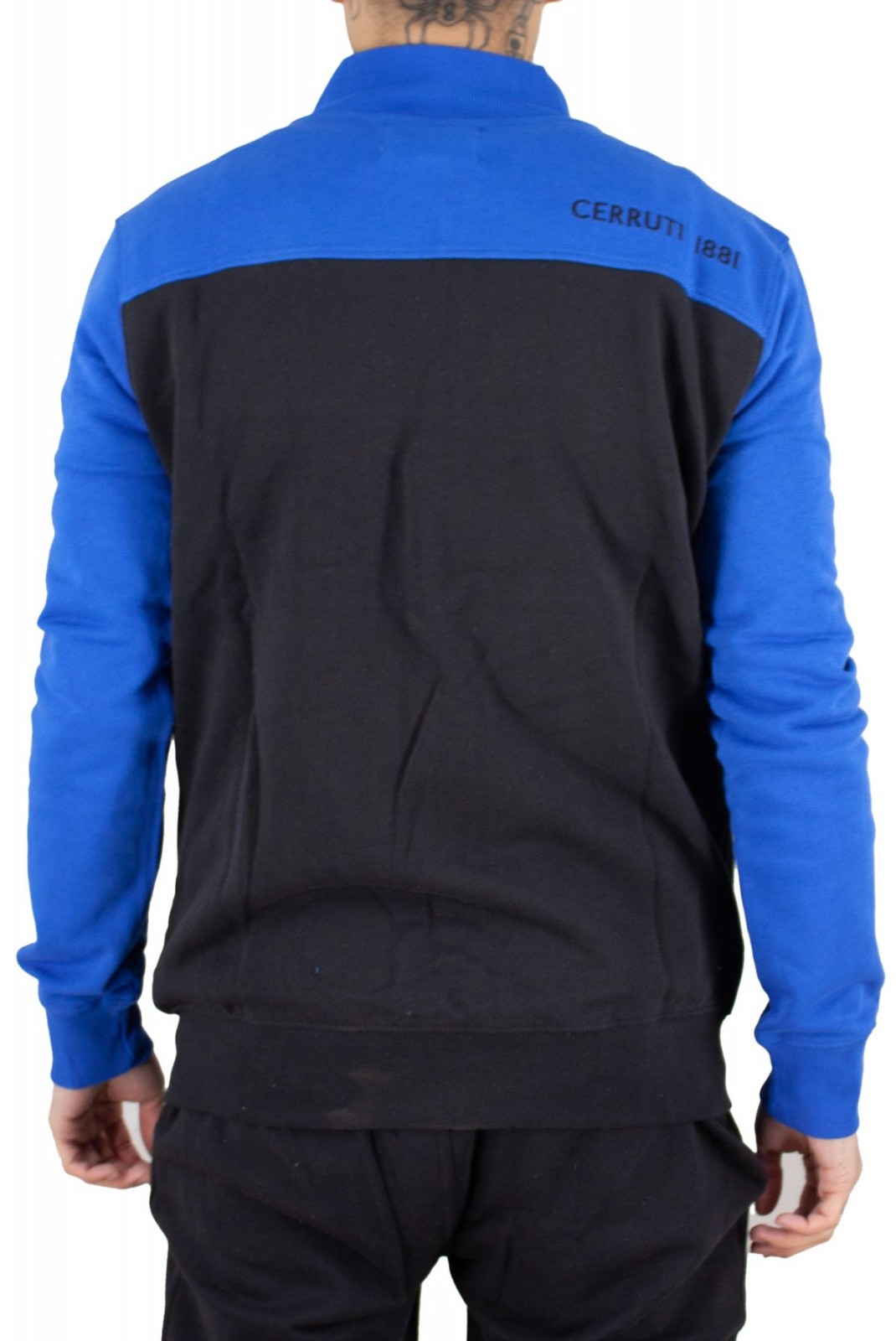 Sweat zippé Argeles Cerruti 1881 BLEU/NOIR ARGELES