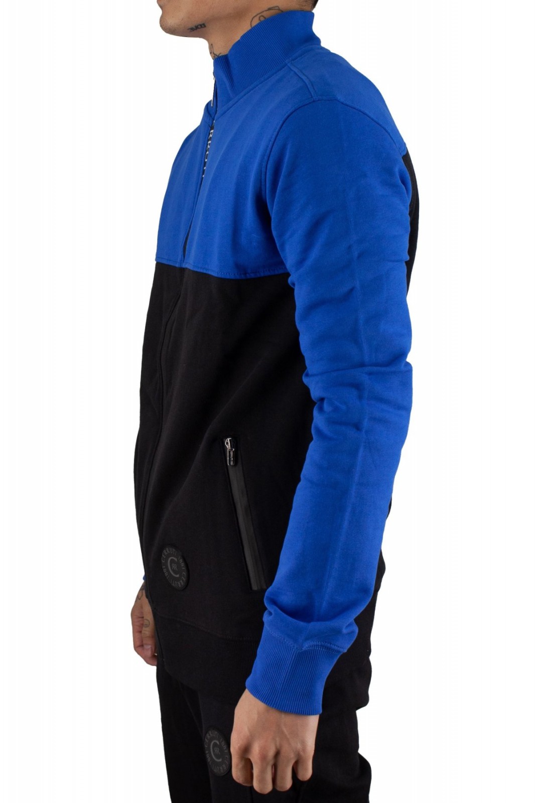 Sweat zippé Argeles Cerruti 1881 BLEU/NOIR ARGELES