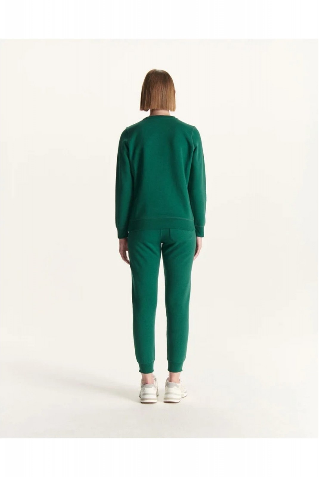 Sweat en coton bio Elvas Just over the top 249 DARK GREEN ELVAS