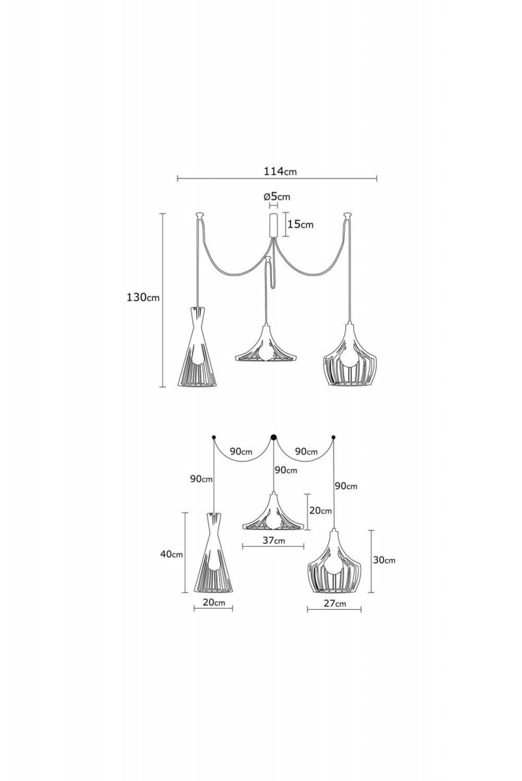 Suspension LUMIQ  525NOR1611