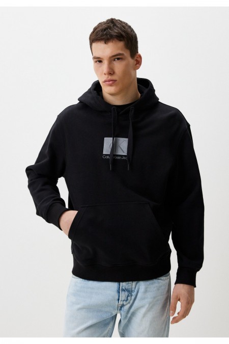 Sweat capuche patch logo cousu Calvin klein BEH Ck Black J30J325702