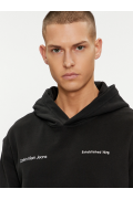 Sweat capuche print dos Calvin klein BEH Ck Black J30J325490