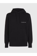 Sweat capuche 100% coton Calvin klein BEH Ck Black J30J324620