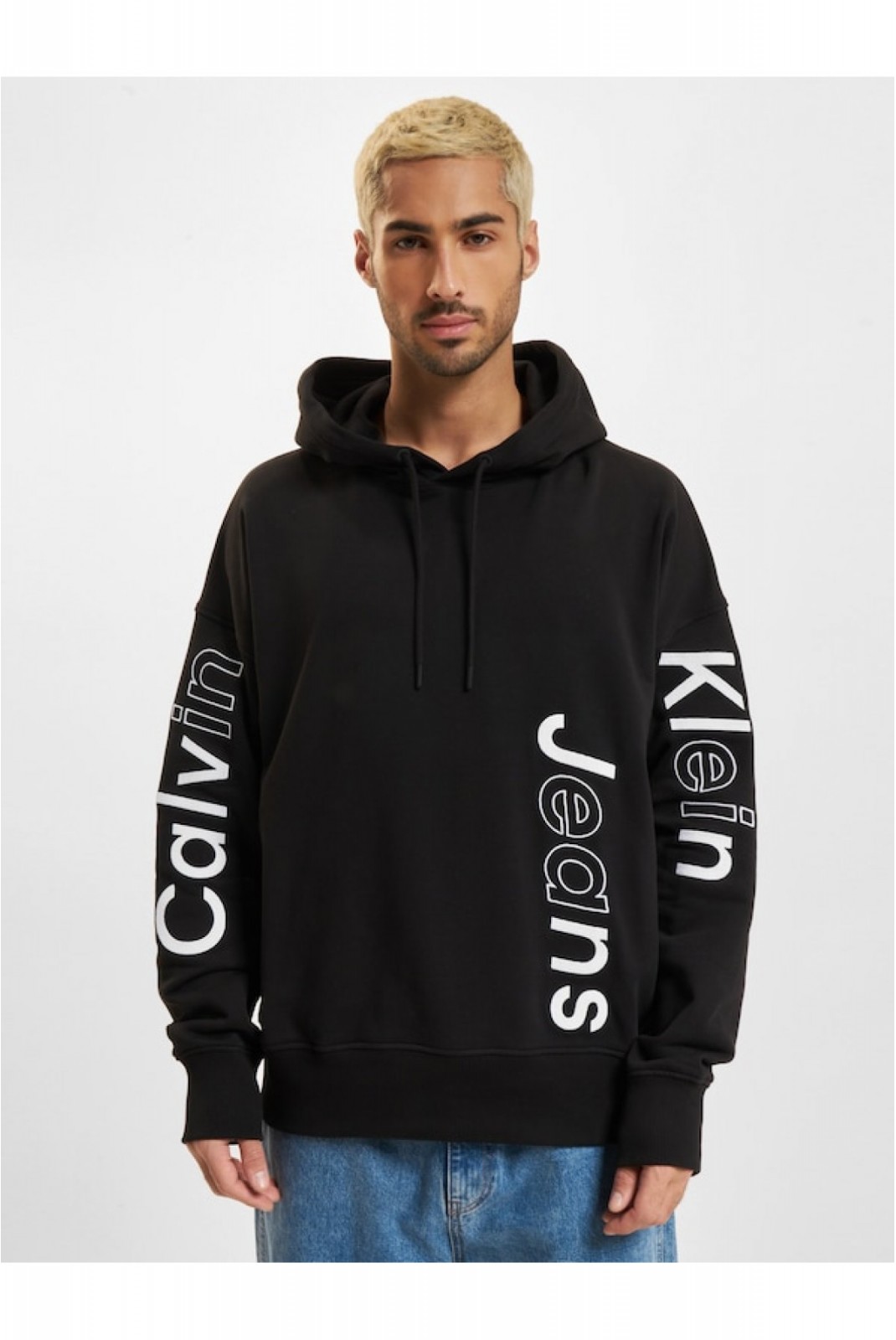 Sweat capuche gros logo brodé Calvin klein BEH Ck Black J30J325430