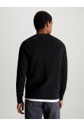 Sweat 100% coton logo brodé Calvin klein BEH Ck Black J30J325167