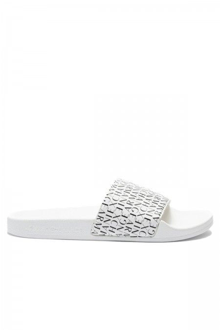 Mules PVC à motif logo Armani exchange R326 OPTIC WHITE+BLACK XUP004 XV679