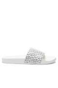 Mules PVC à motif logo Armani exchange R326 OPTIC WHITE+BLACK XUP004 XV679