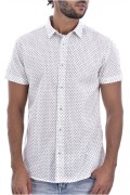 Chemise coton imprimé Deeluxe WHITE PAGOS