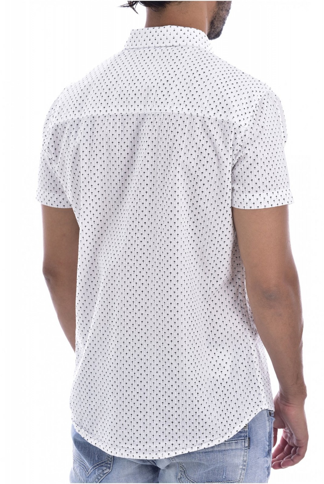 Chemise coton imprimé Deeluxe WHITE PAGOS