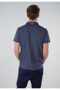 Polo MC motifs printés Deeluxe NAVY RAINLESO