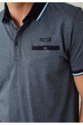 Polo MC 100% coton Deeluxe NAVY DREXLER