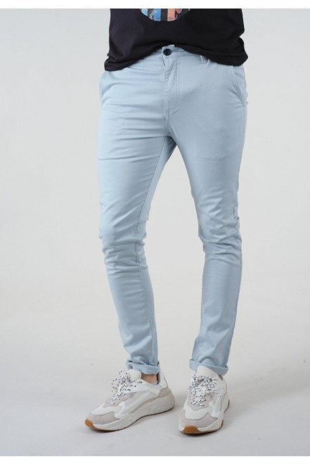 Pantalon chino slim uni stretch Deeluxe LBL BAKERY