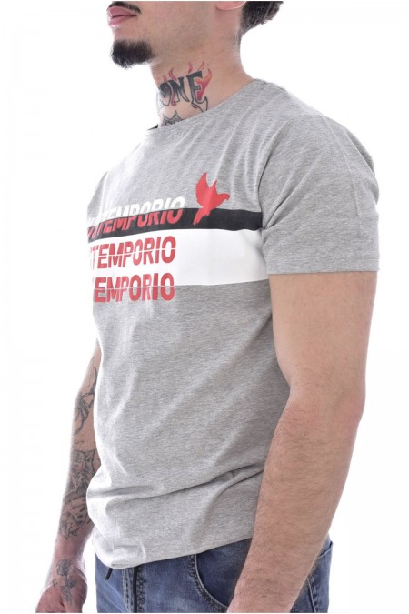 TShirt stretch bandes logo Just Emporio GREY MEL JE-MALKIM-01