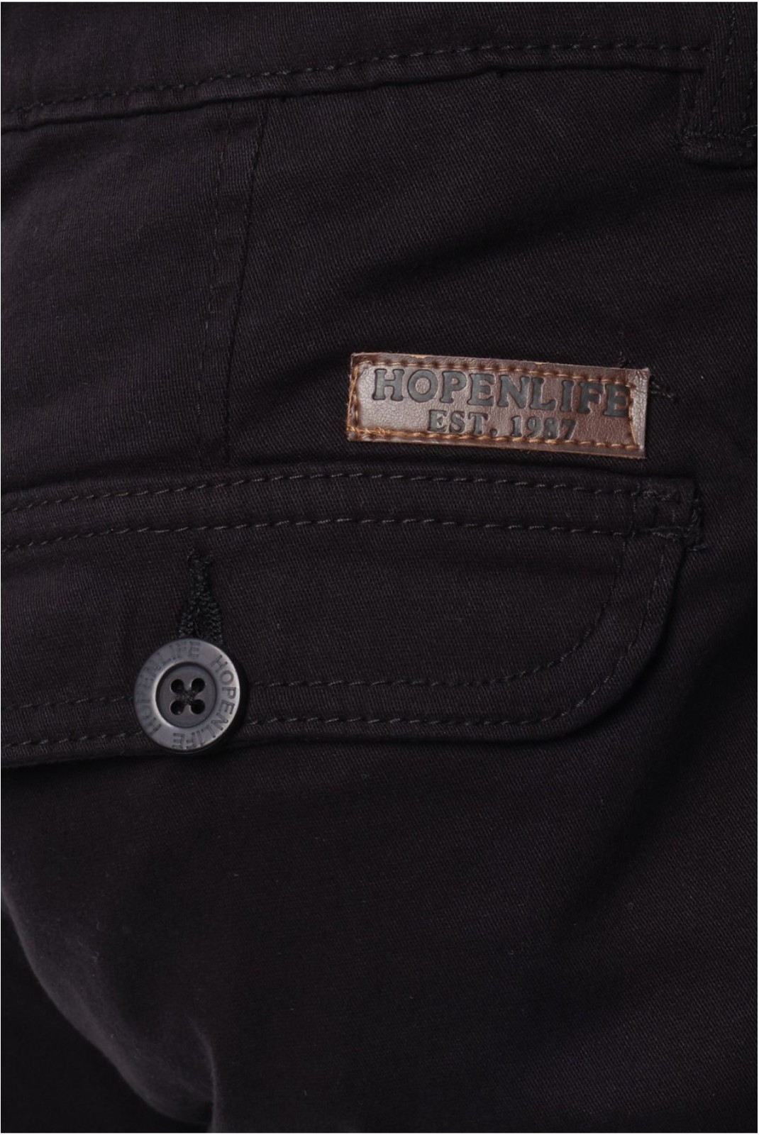 Pantalon cargo droit stretch Hopenlife NOIR TRAFALGAR