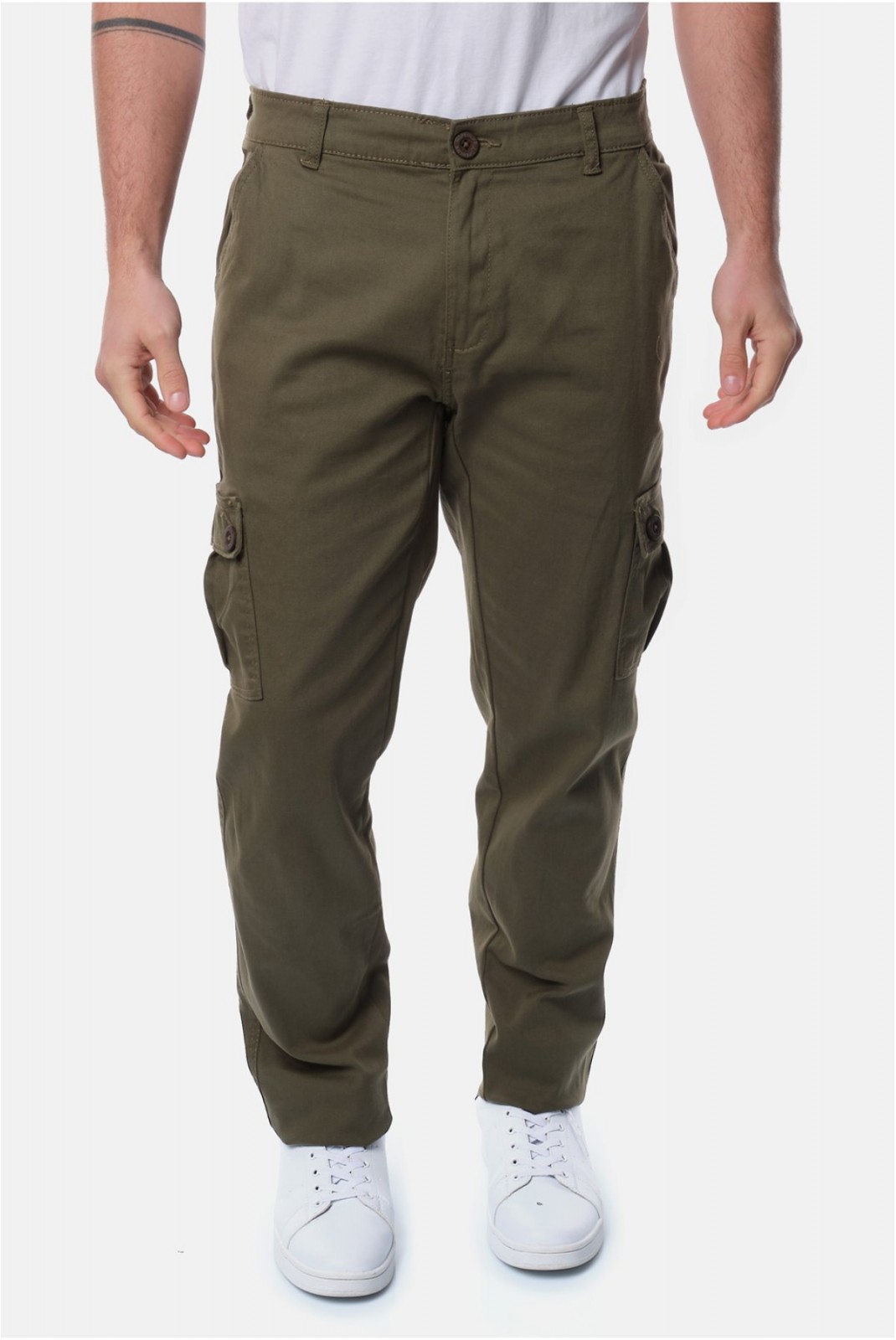 Pantalon cargo droit stretch Hopenlife KAKI TRAFALGAR