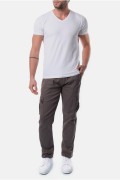 Pantalon cargo droit stretch Hopenlife GRIS TRAFALGAR