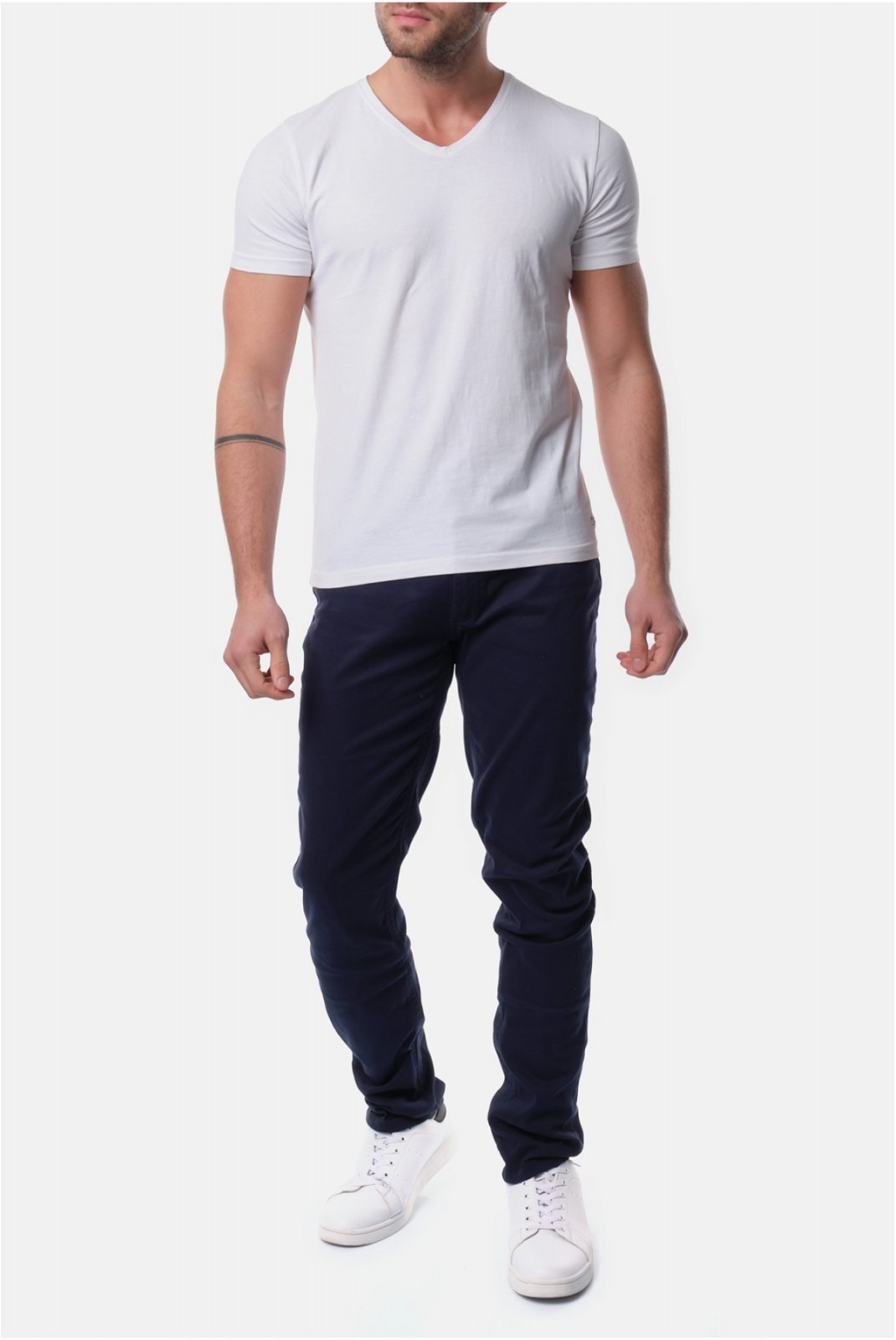 Chino slim stretch Roronoa Hopenlife NAVY RORONOA