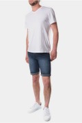 Bermuda denim slim stretch Hopenlife RAW BLUE CHOPPER