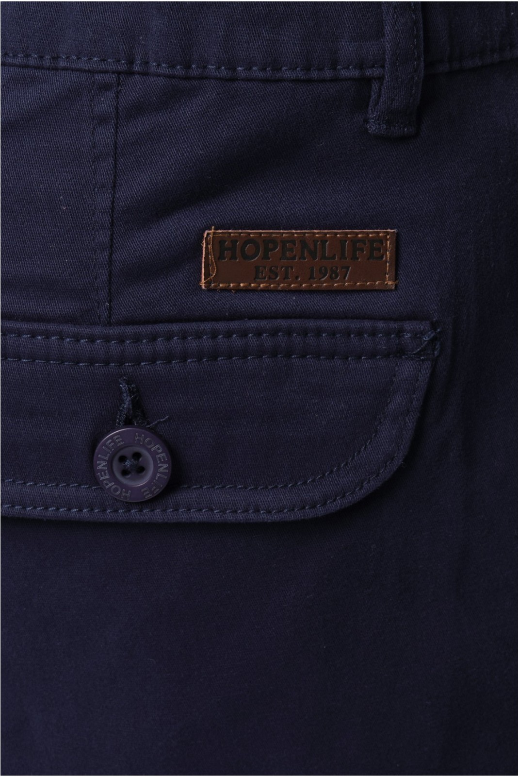 Bermuda cargo slim stretch Newgate Hopenlife NAVY NEWGATE